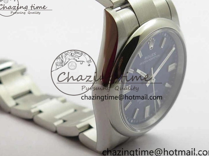 Blue 36mm Perpetual Dial Edition BP Best Bracelet 126000 Dark Oyster on SS 0412